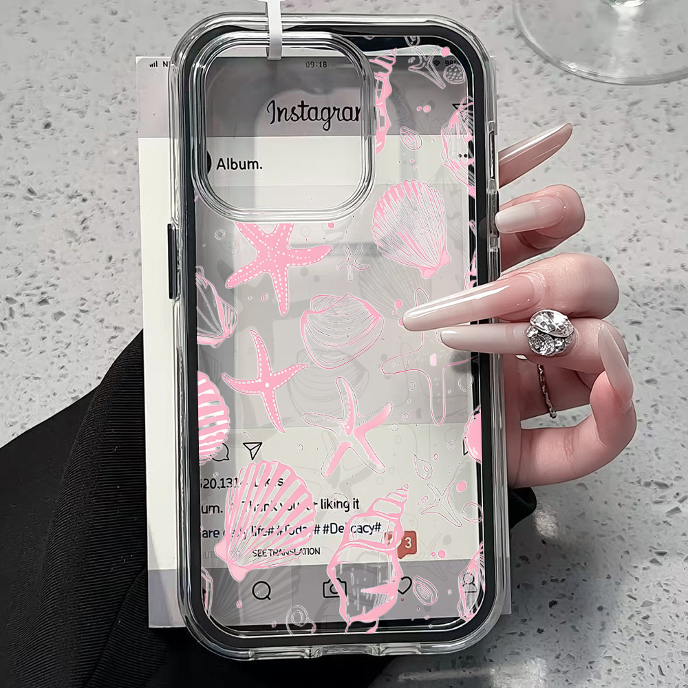 Summer Pink Seashell Clear Pho - Phone Cases Unique のレビューと価格