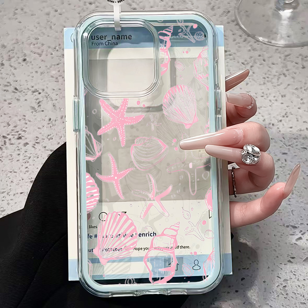 Summer Pink Seashell Clear Pho - Phone Cases Unique のレビューと価格