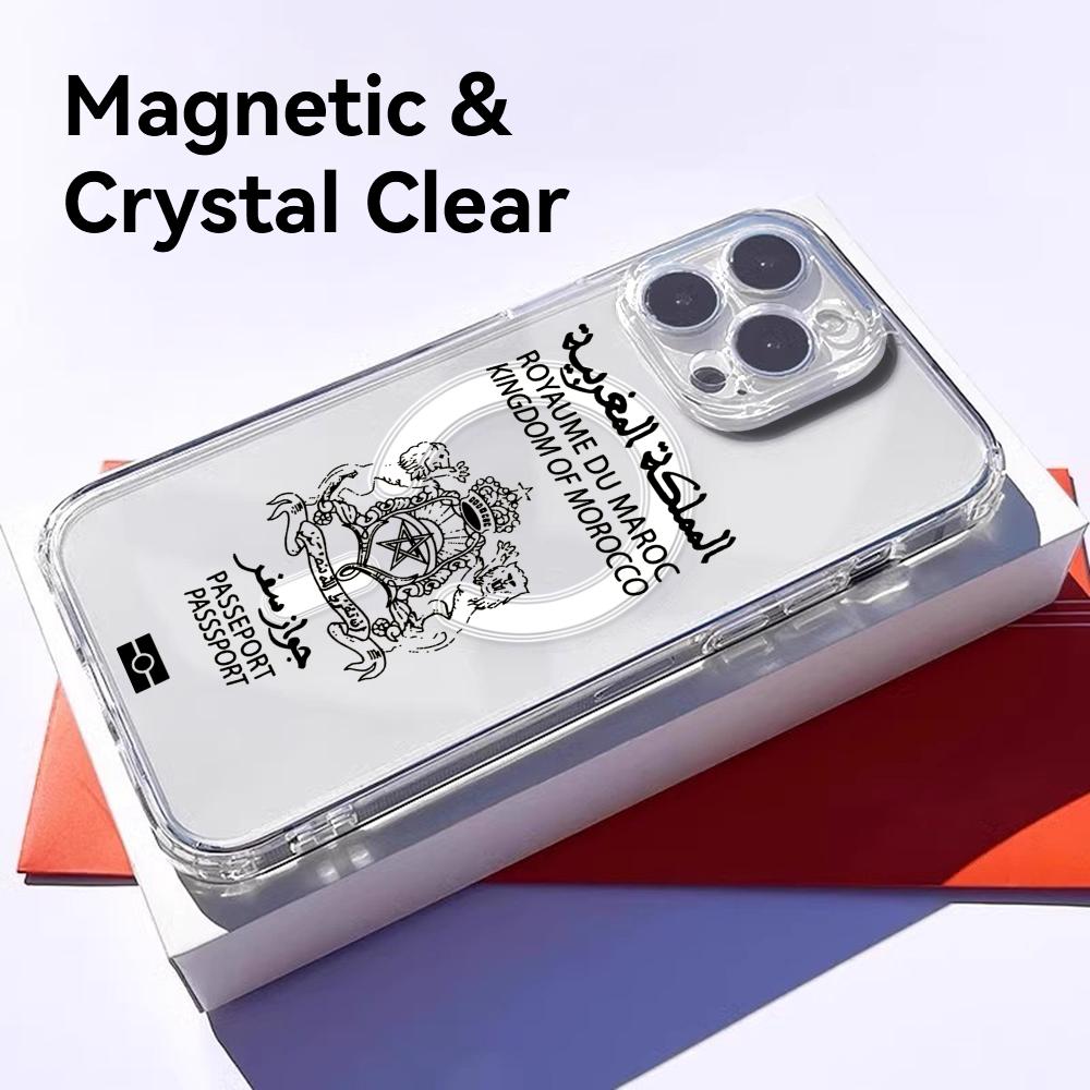 Cool Morocco Passport Phone Ca - Clear Magsafe Case のレビューと価格