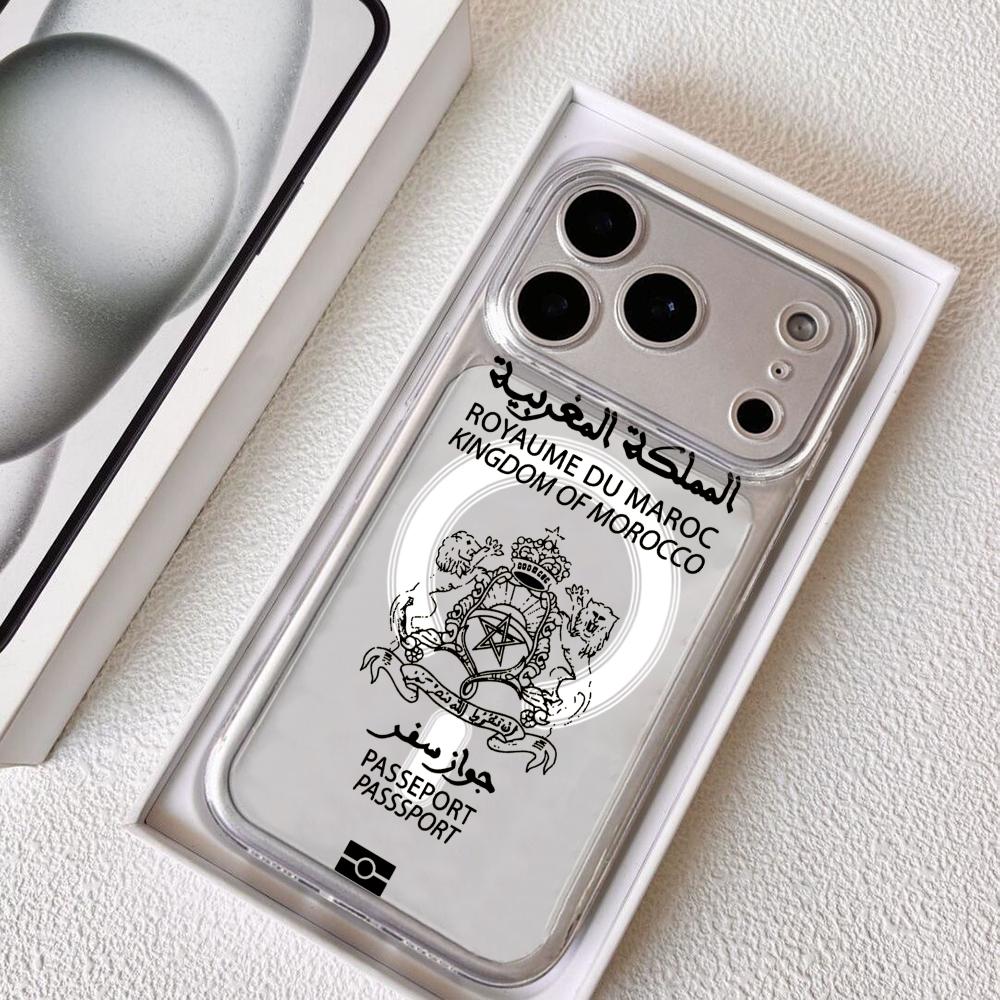 Cool Morocco Passport Phone Ca - Clear Magsafe Case のレビューと価格