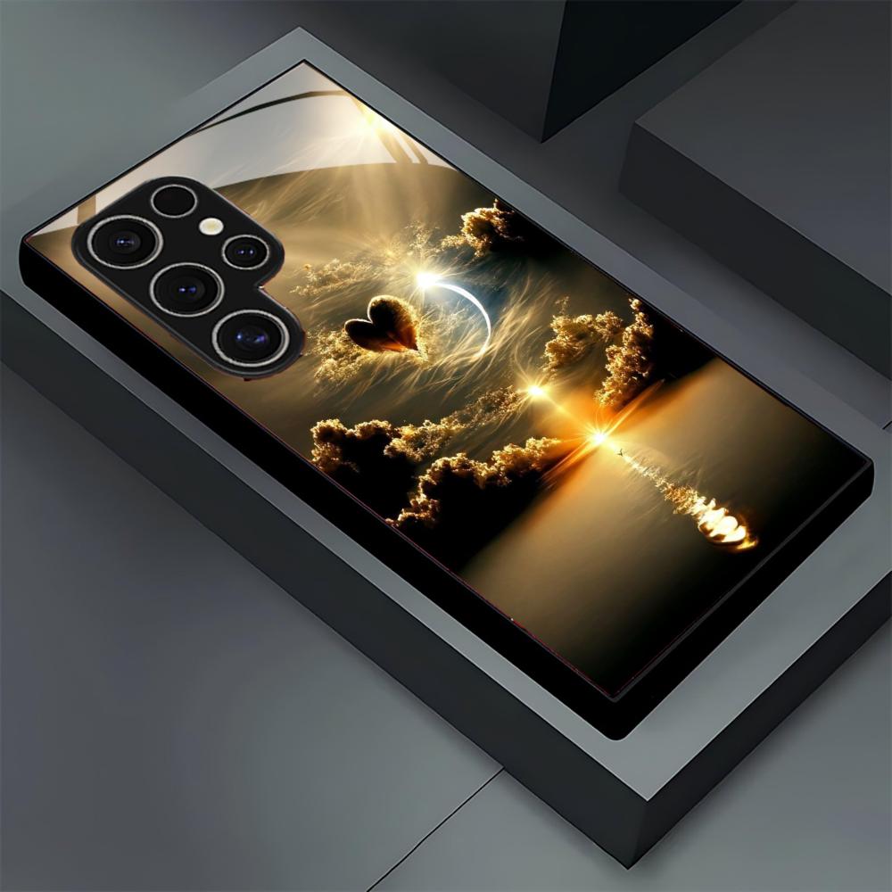 Sunset scenery glass Phone Cas - Phone Cases For Samsung S21 5G のレビューと価格