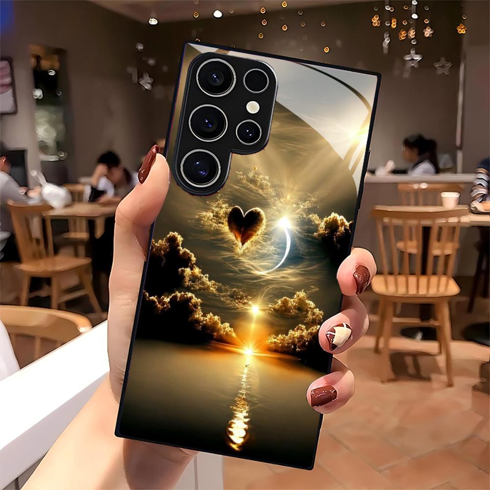 Sunset scenery glass Phone Cas - Phone Cases For Samsung S21 5G のレビューと価格