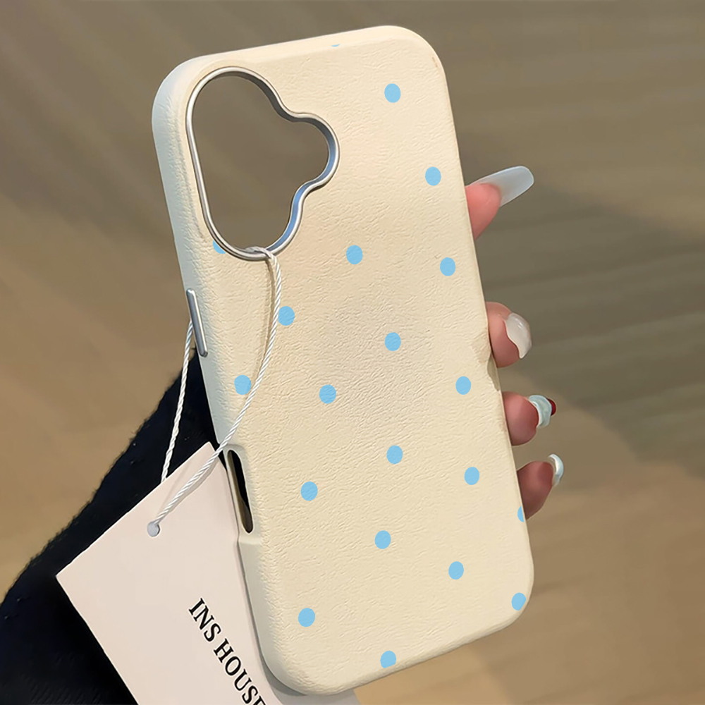 Simple Blue Polka Dots Phone C - Phone Cases Blue のレビューと価格