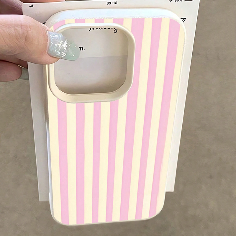 Simple Pink Vertical Striped L - Phone Cases Xs のレビューと価格