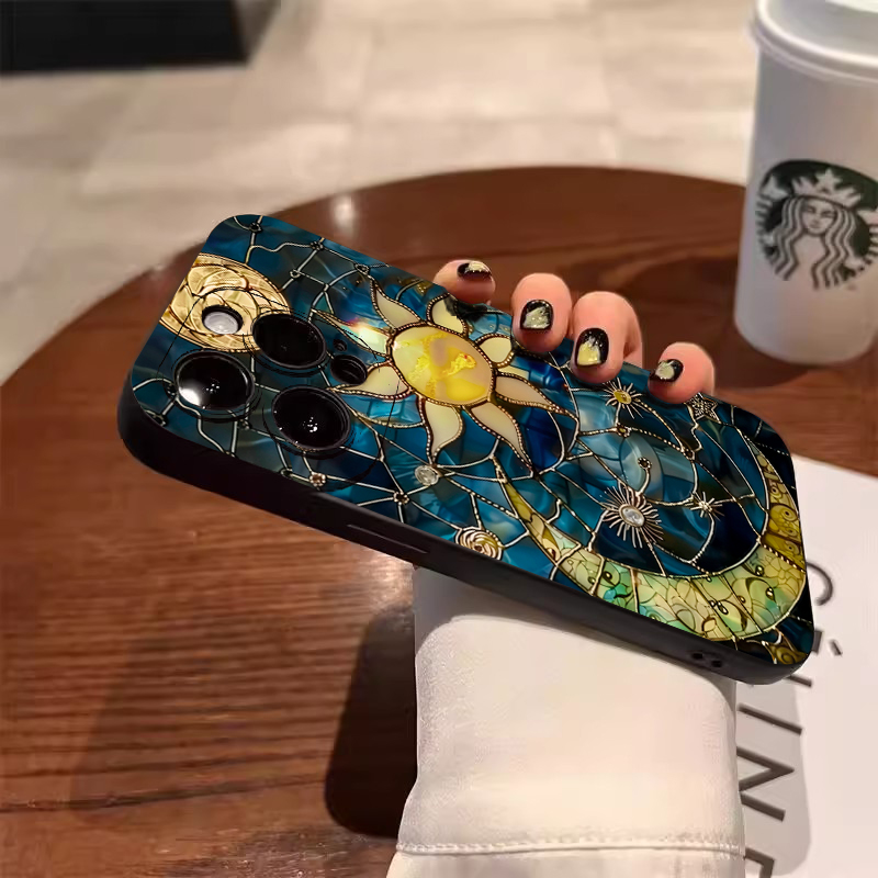 Aesthetic Sun Moon Print Phone - Phone Cases For Samsung S21 5G のレビューと価格