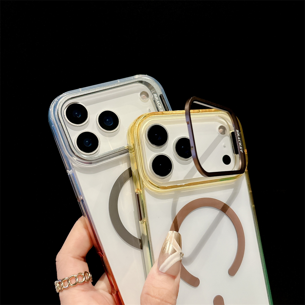 Lens Stand Holder Gradient Tra - Clear Magsafe Case のレビューと価格