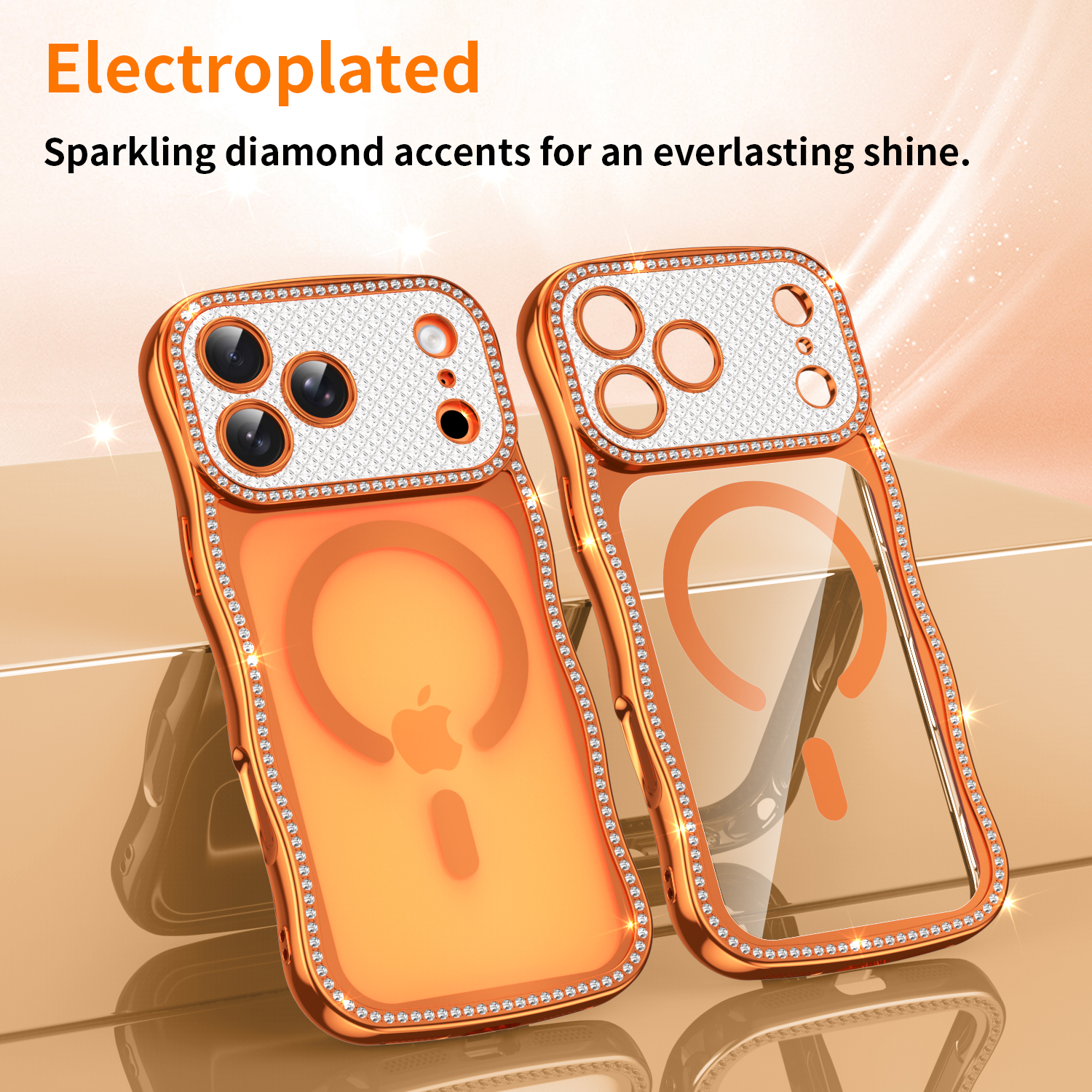 Wave Bling Diamond Clear Magne - Clear Magsafe Case のレビューと価格