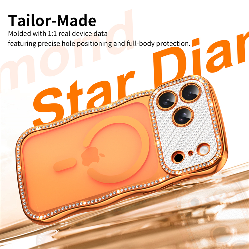 Wave Bling Diamond Clear Magne - Clear Magsafe Case のレビューと価格