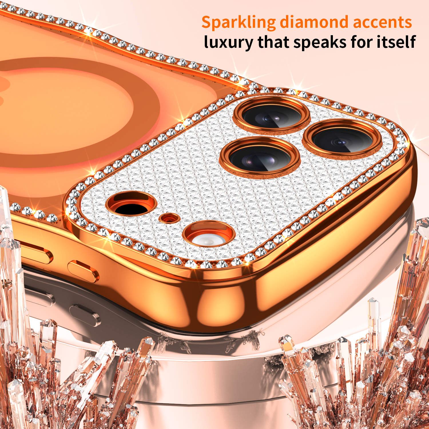 Wave Bling Diamond Clear Magne - Clear Magsafe Case のレビューと価格