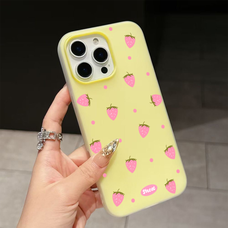 Sweet Pink Strawberry Pattern  - Phone Cases Xs のレビューと価格