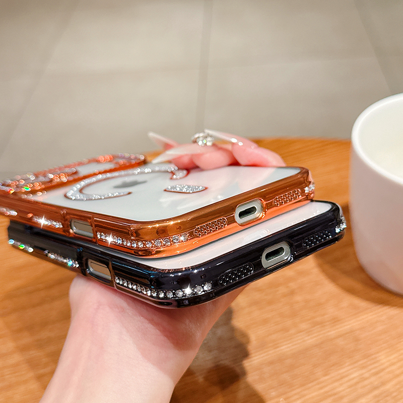 Luxury Bling Crystal Lens Film - Clear Magsafe Case のレビューと価格