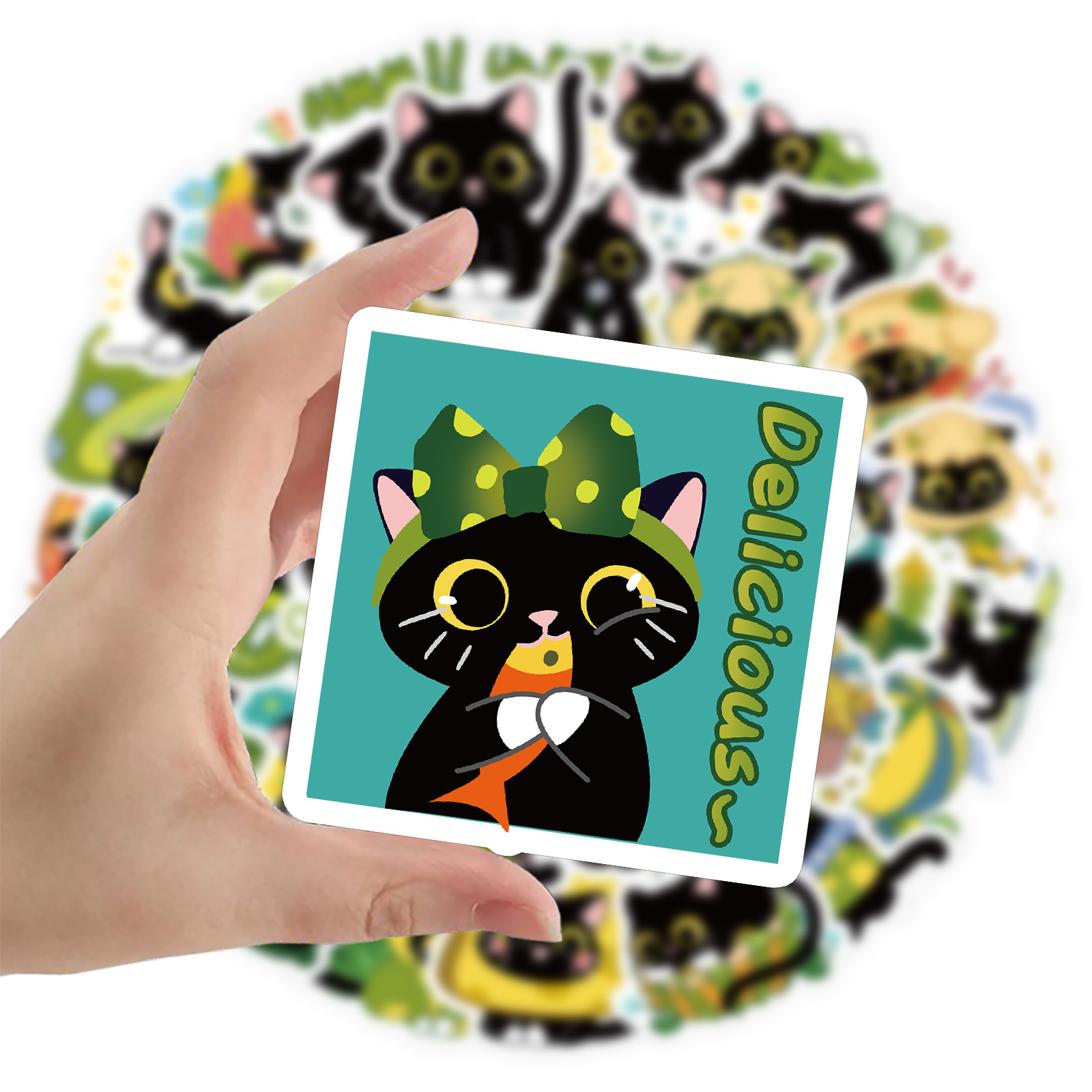 60 Cute Cartoon Black Cat Wate - Phone Cases You Can Design のレビューと価格
