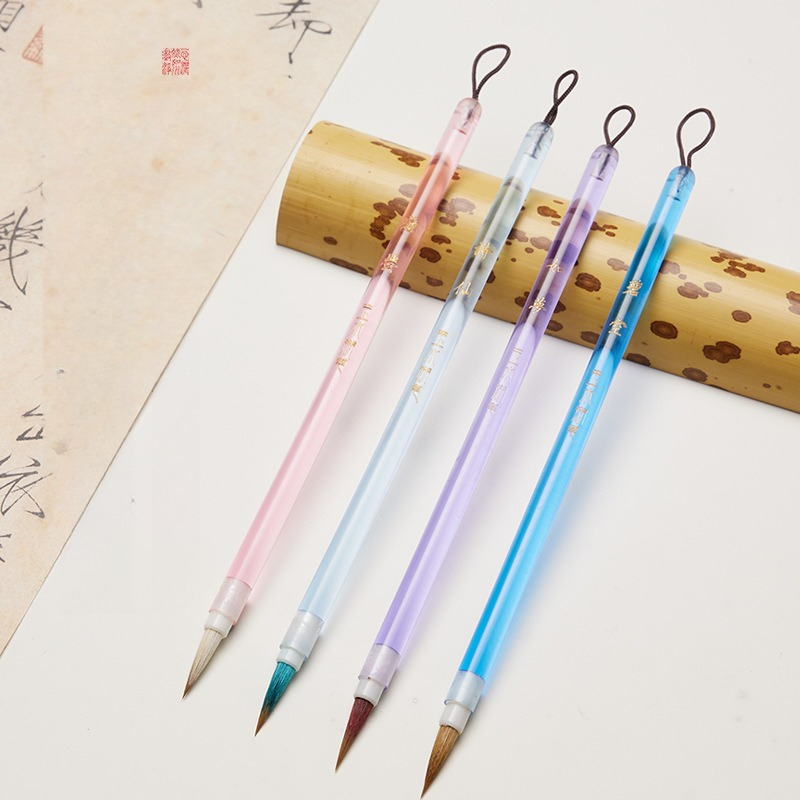 Small Case Brush and Wolf Hair - Transparent Thin Case のレビューと価格