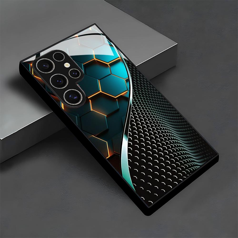 Creative Honeycomb Wood Patter - Phone Cases For Samsung S21 5G のレビューと価格