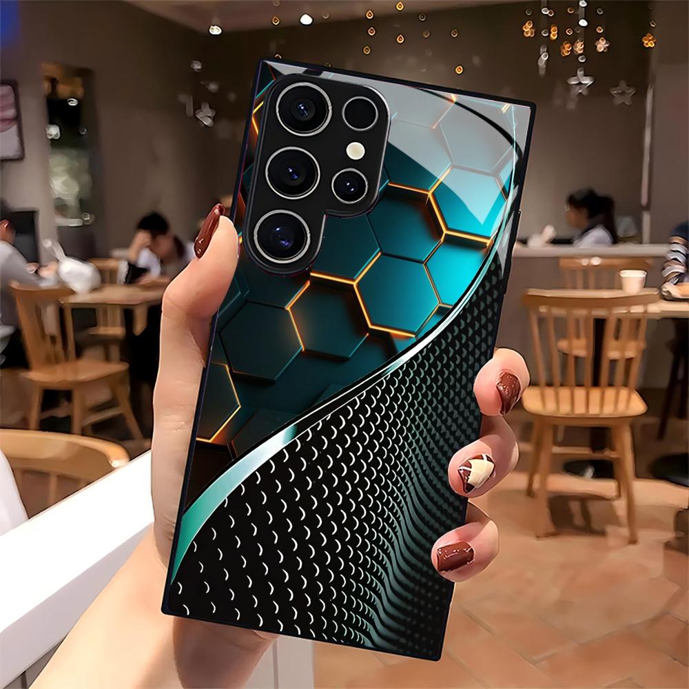 Creative Honeycomb Wood Patter - Phone Cases For Samsung S21 5G のレビューと価格