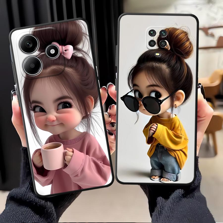 Cartoon Girl Pattern Funda Pho - Phone Cases Redmi のレビューと価格