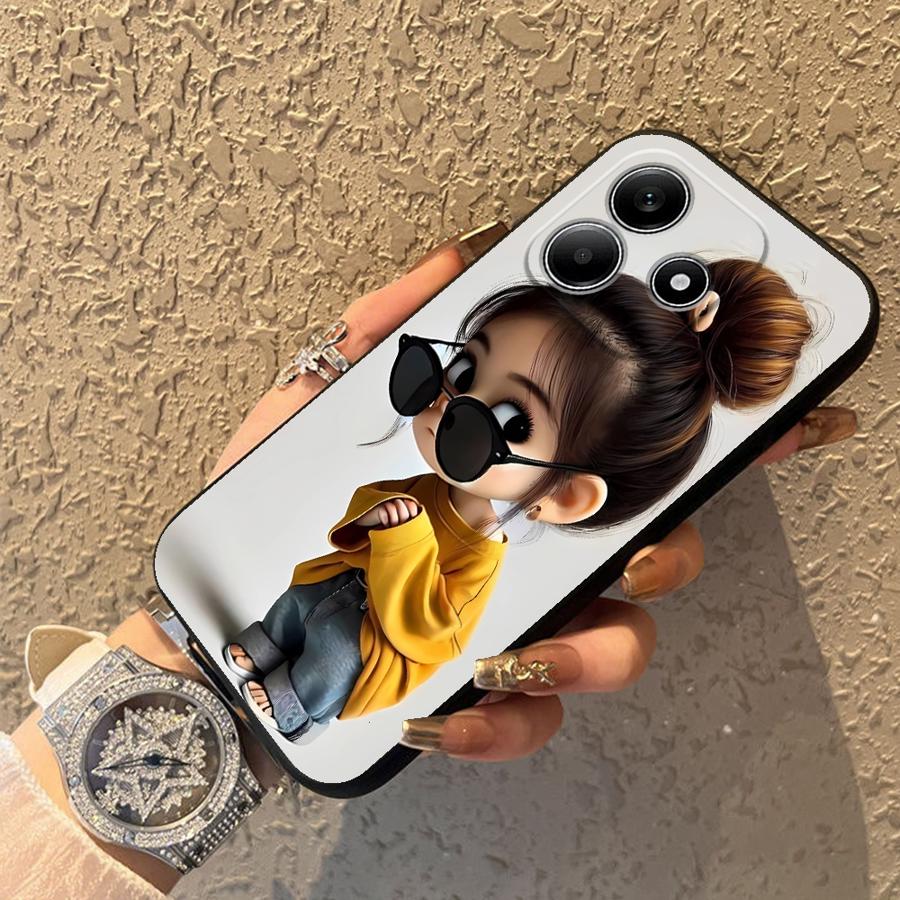 Cartoon Girl Pattern Funda Pho - Phone Cases Redmi のレビューと価格
