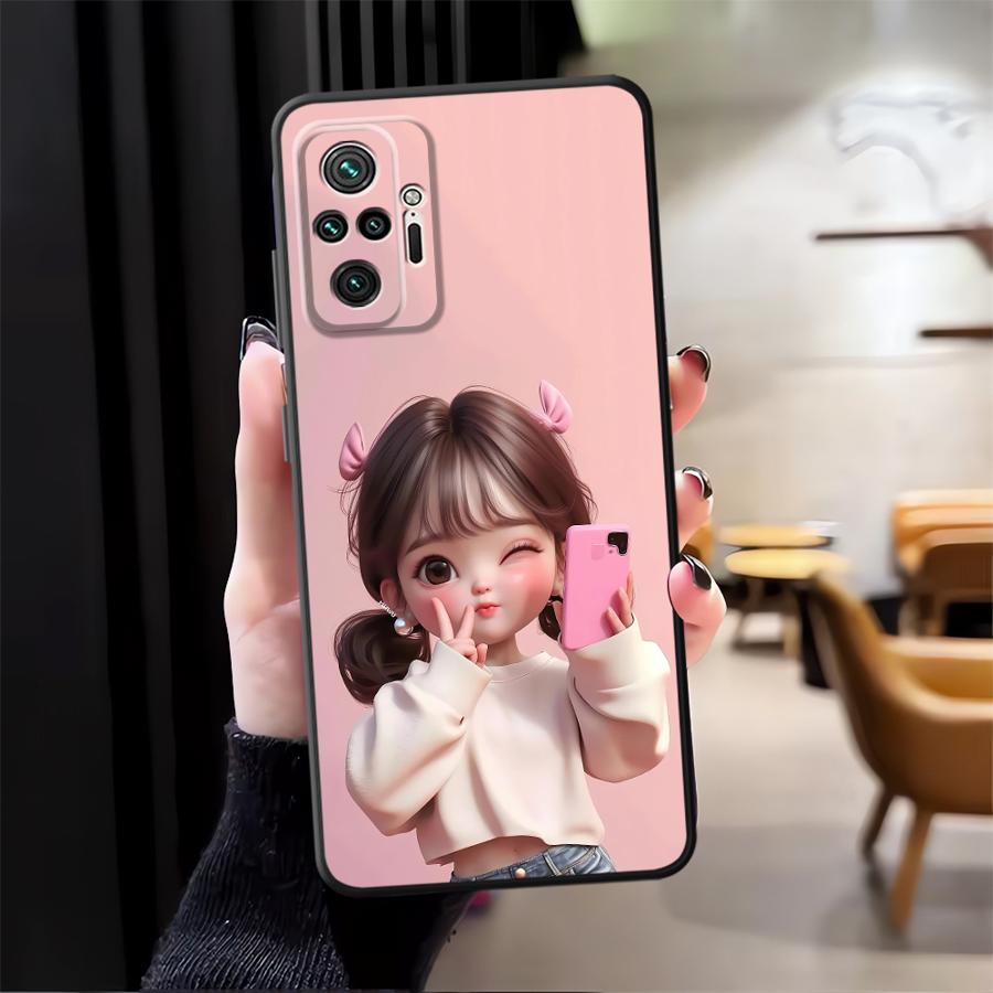 Cartoon Girl Pattern Funda Pho - Phone Cases Redmi のレビューと価格