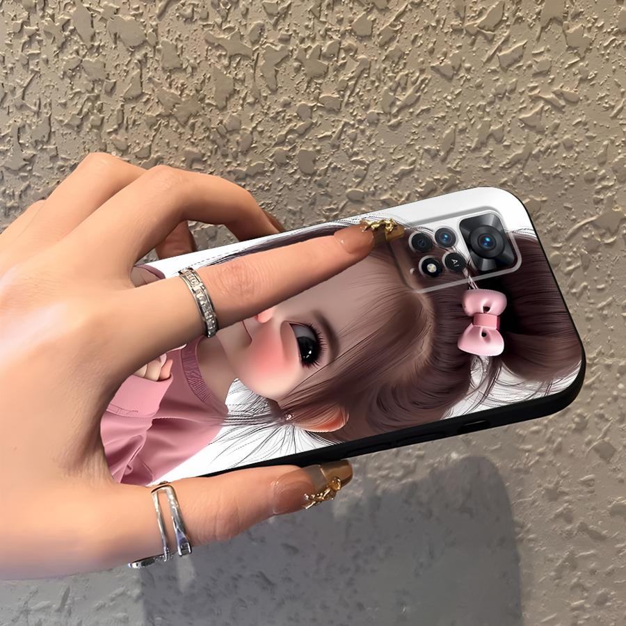Cartoon Girl Pattern Funda Pho - Phone Cases Redmi のレビューと価格