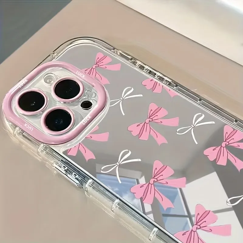 Simple Blue Pink Bow Girl Cute - Phone Cases Blue のレビューと価格