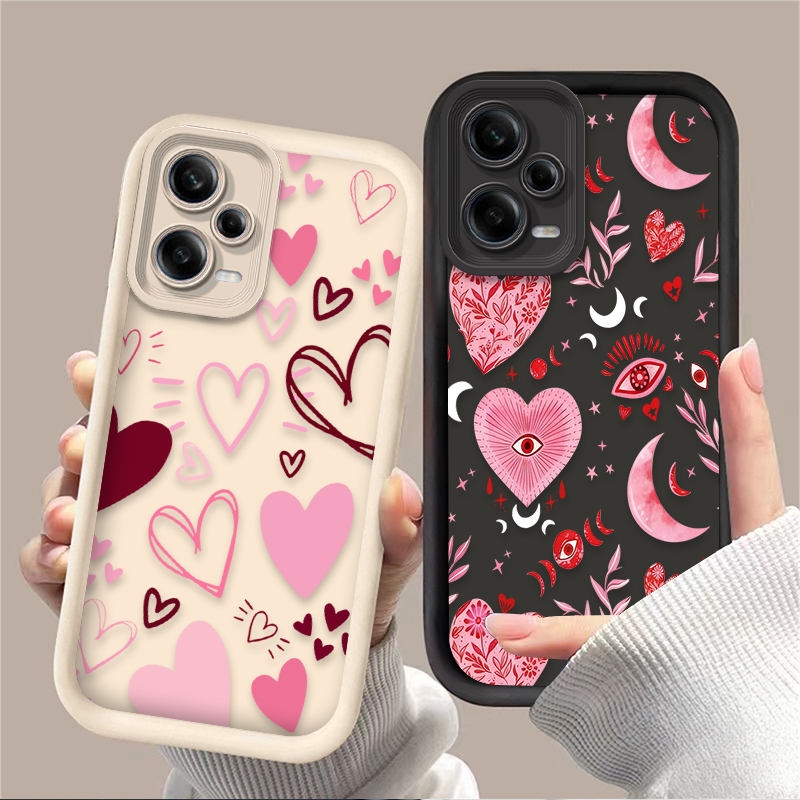 Pink Heart-shaped Phone Case f - Phone Cases Redmi のレビューと価格