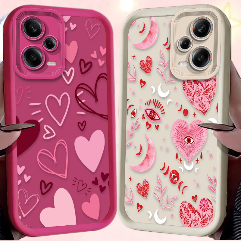 Pink Heart-shaped Phone Case f - Phone Cases Redmi のレビューと価格