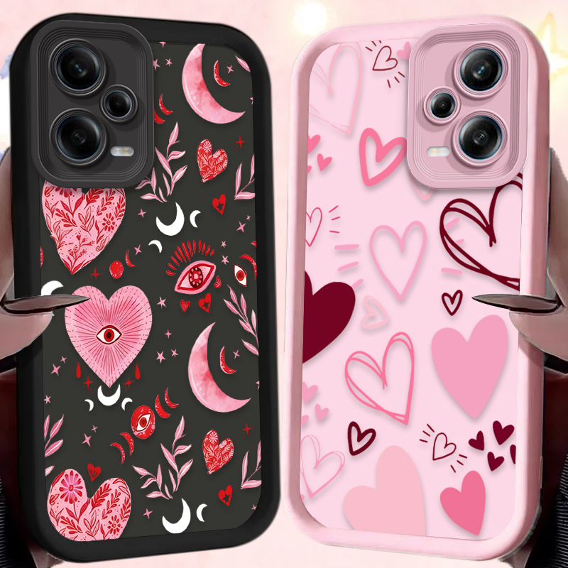 Pink Heart-shaped Phone Case f - Phone Cases Redmi のレビューと価格