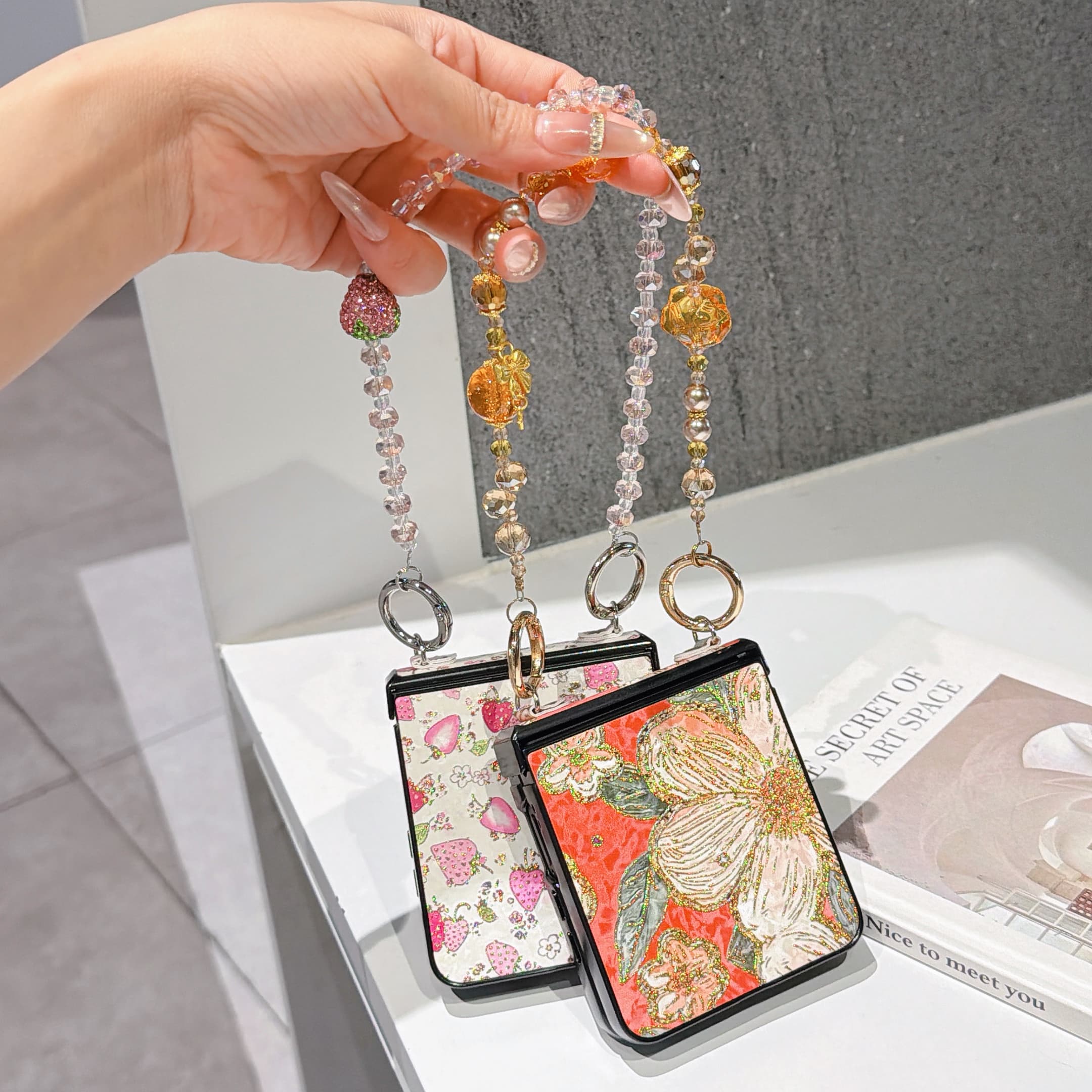 Hinge Protection PU Leather Co - Phone Cases With Straps のレビューと価格