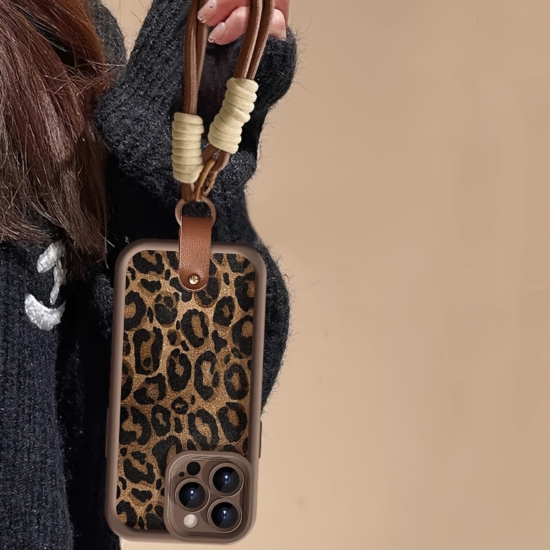 Wrist Strap Leopard Print  Pho - Phone Cases With Straps のレビューと価格