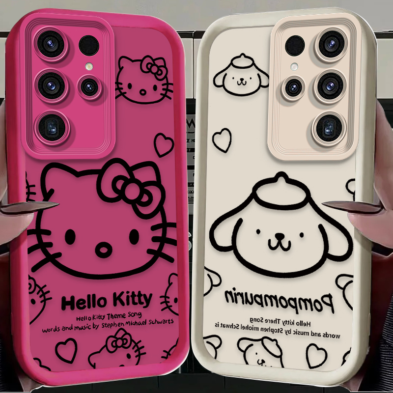 Sanrio Hello Kitty Pompom Puri - Phone Cases For Samsung S21 5G のレビューと価格