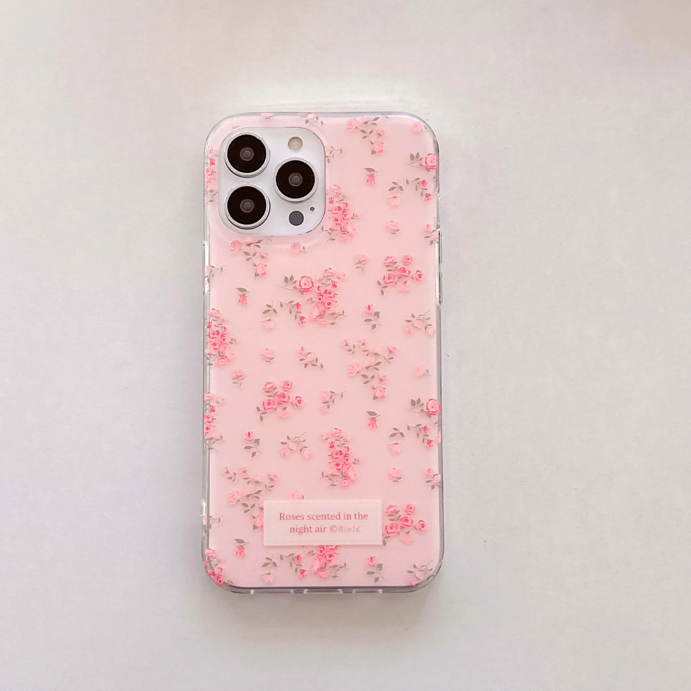Pink and Blue White Flowers Fl - Phone Cases Blue のレビューと価格