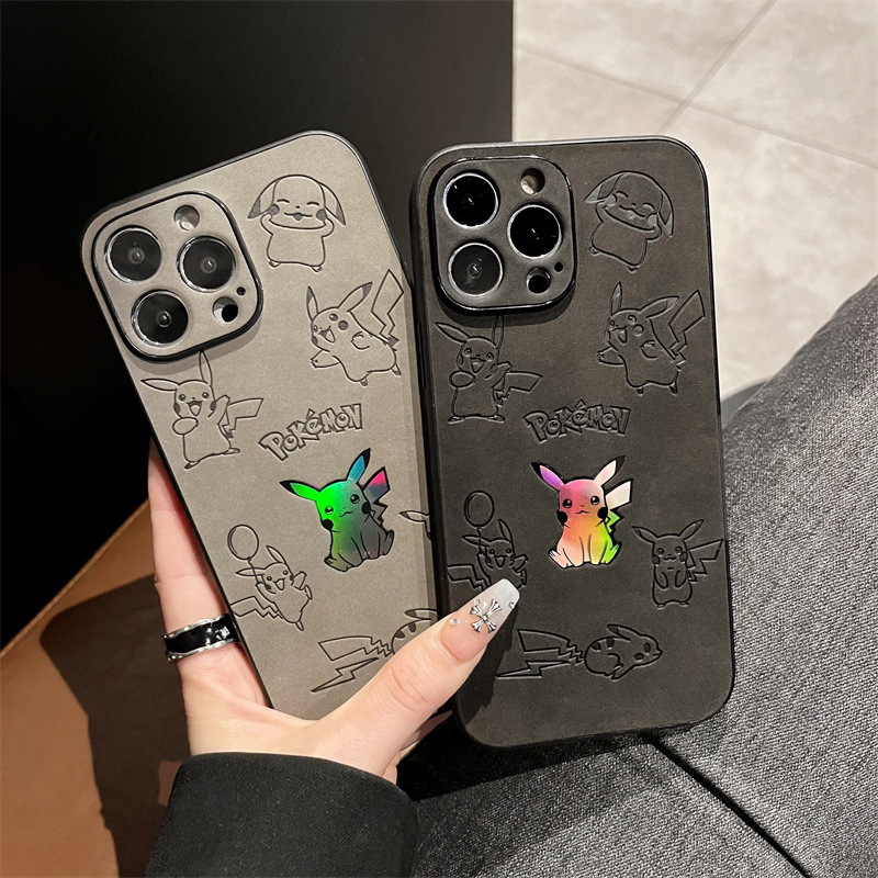 Cartoon Pikachu Faux Leather L - Phone Cases Unique のレビューと価格