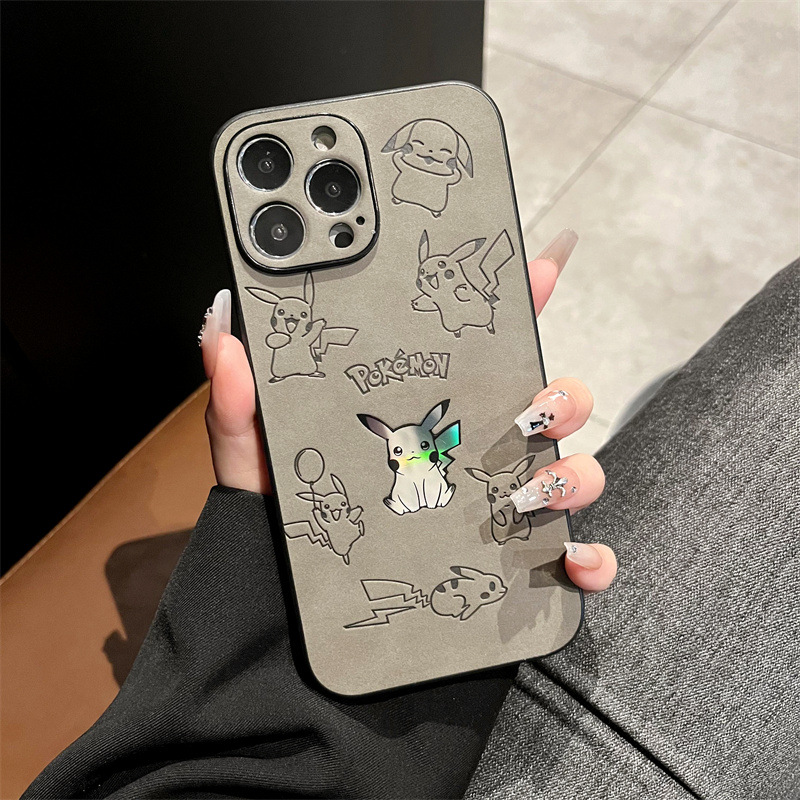Cartoon Pikachu Faux Leather L - Phone Cases Unique のレビューと価格