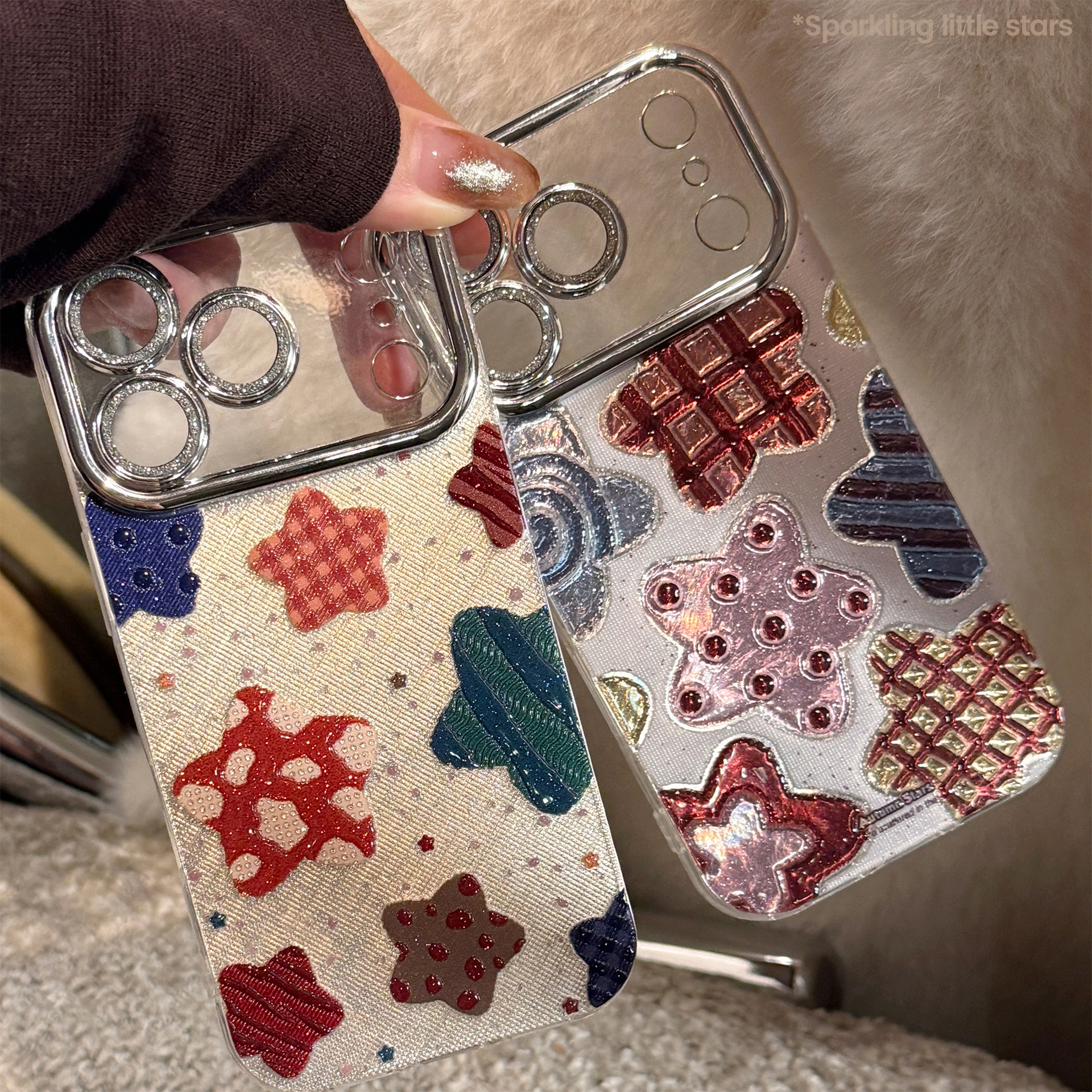 Korean Colorful Stars Glitter  - Phone Cases Unique のレビューと価格