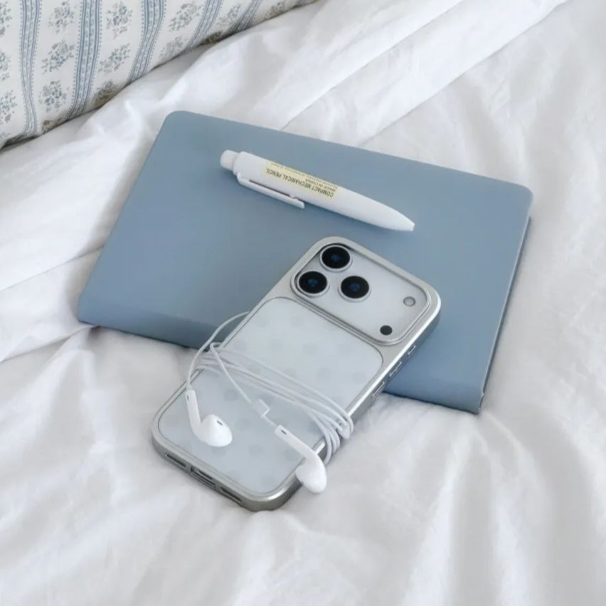 Korean Ins Minimalist Blue Pol - Phone Cases Blue のレビューと価格