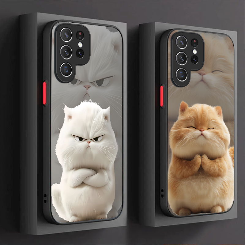 Angry Cat Couple Style Case fo - Phone Cases For Samsung S21 5G のレビューと価格