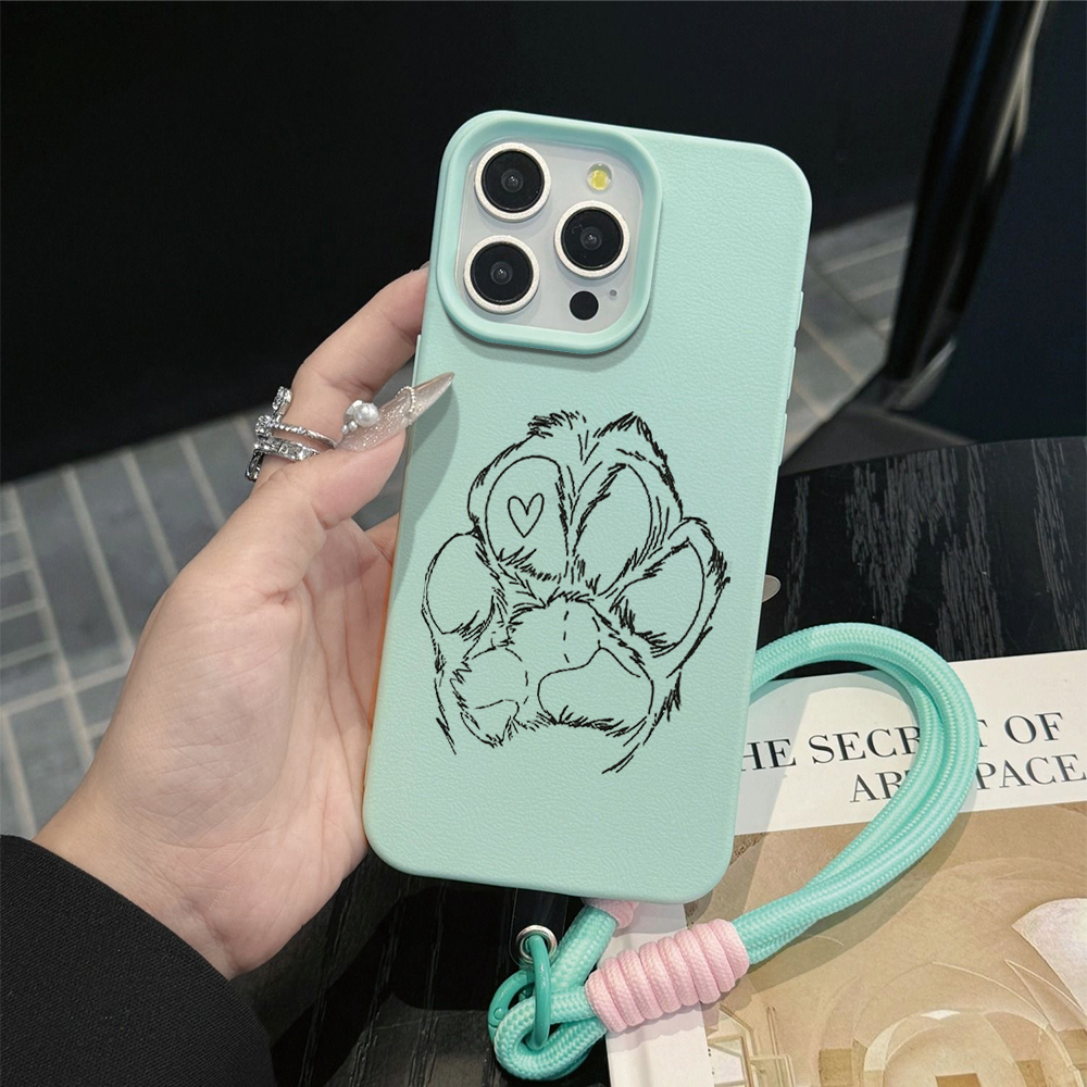 Amiable Dog Paw Beans INS Hand - Phone Cases With Straps のレビューと価格