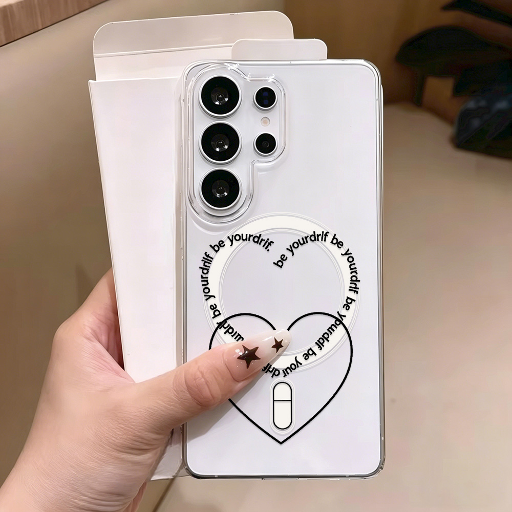 For Magsafe Love Heart Phone C - Clear Magsafe Case のレビューと価格