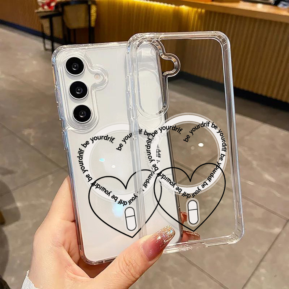 For Magsafe Love Heart Phone C - Clear Magsafe Case のレビューと価格