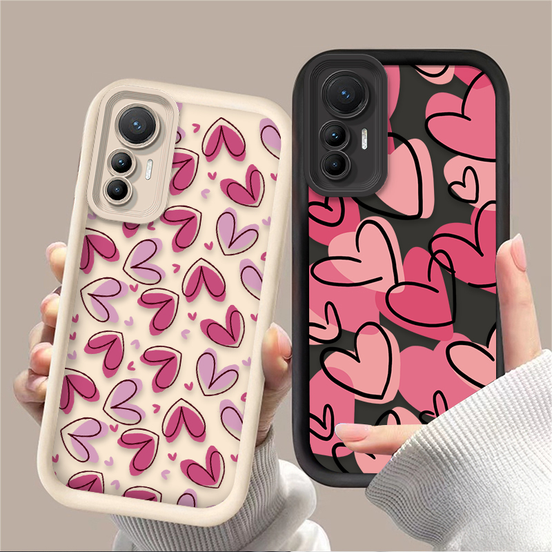 Cute Pink Love Heart Case for  - Phone Cases For Samsung S21 5G のレビューと価格