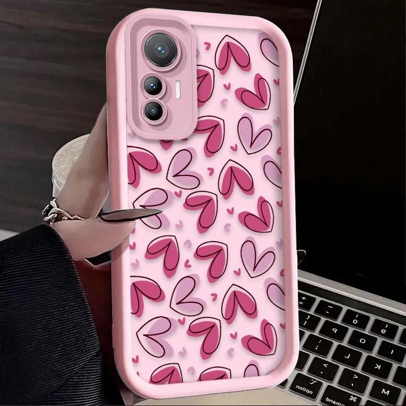 Cute Pink Love Heart Case for  - Phone Cases For Samsung S21 5G のレビューと価格