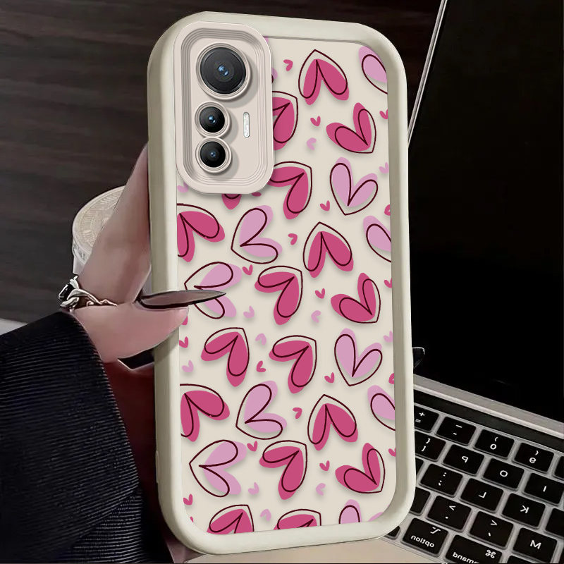 Cute Pink Love Heart Case for  - Phone Cases For Samsung S21 5G のレビューと価格
