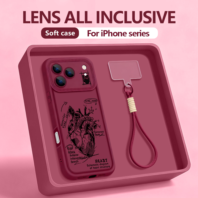 Creative Heart Model Pattern L - Phone Cases With Straps のレビューと価格
