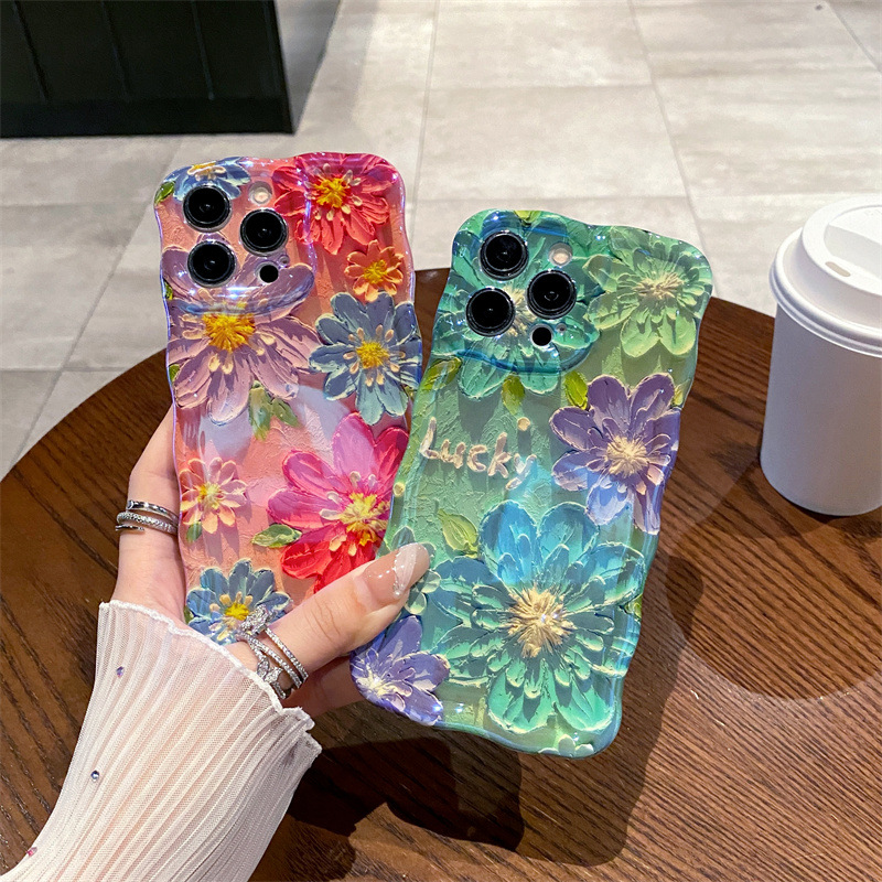 Retro Blue Light Oil Painting  - Phone Cases Blue のレビューと価格