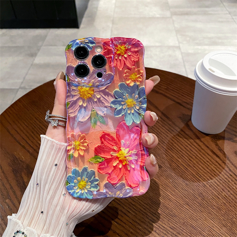 Retro Blue Light Oil Painting  - Phone Cases Blue のレビューと価格