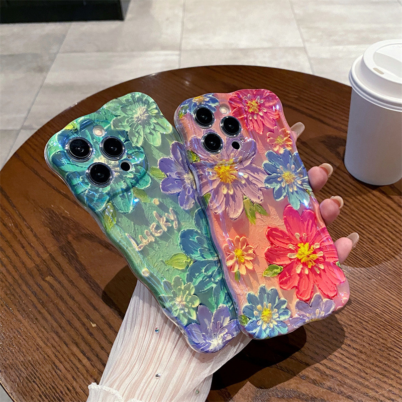 Retro Blue Light Oil Painting  - Phone Cases Blue のレビューと価格
