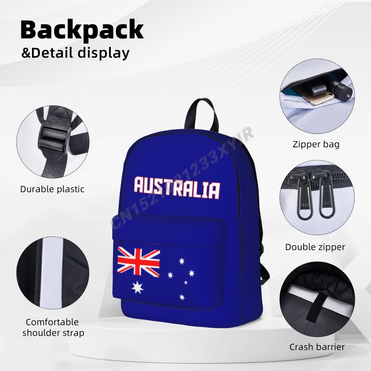 Unisex Backpack Australia Flag - Phone Cases Australia のレビューと価格