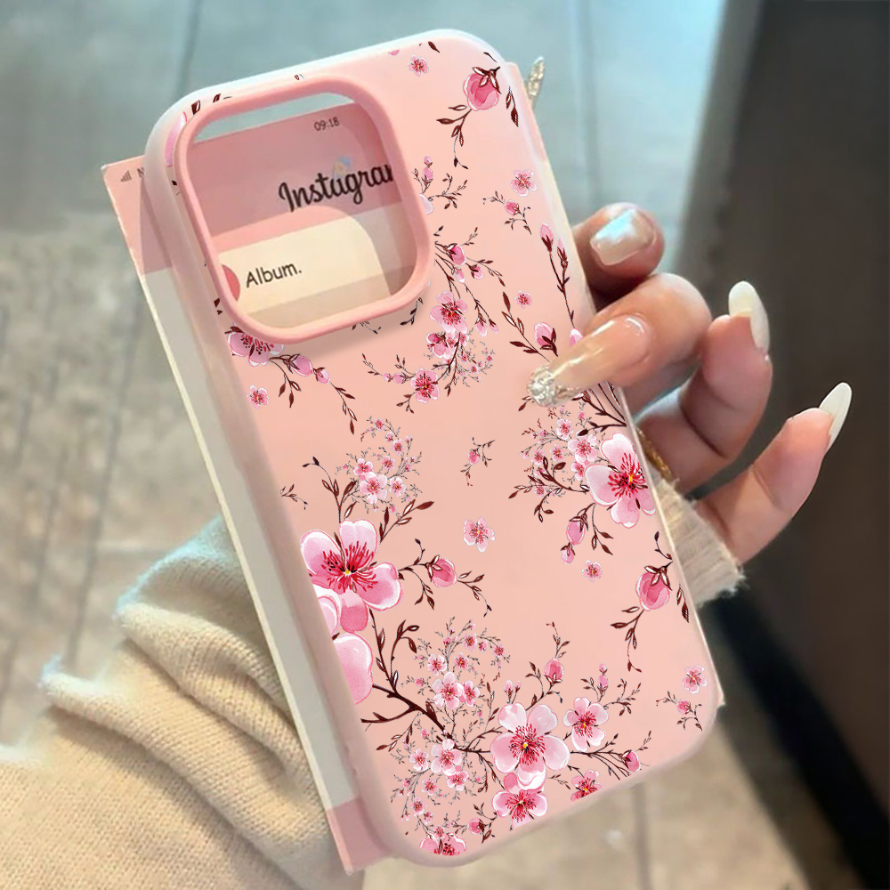 Pink Sakura Flower Pattern Pho - Phone Cases For Samsung S21 5G のレビューと価格