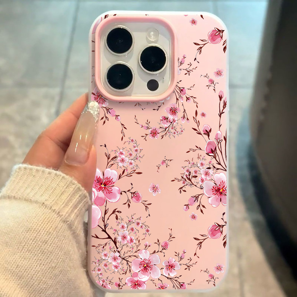Pink Sakura Flower Pattern Pho - Phone Cases For Samsung S21 5G のレビューと価格