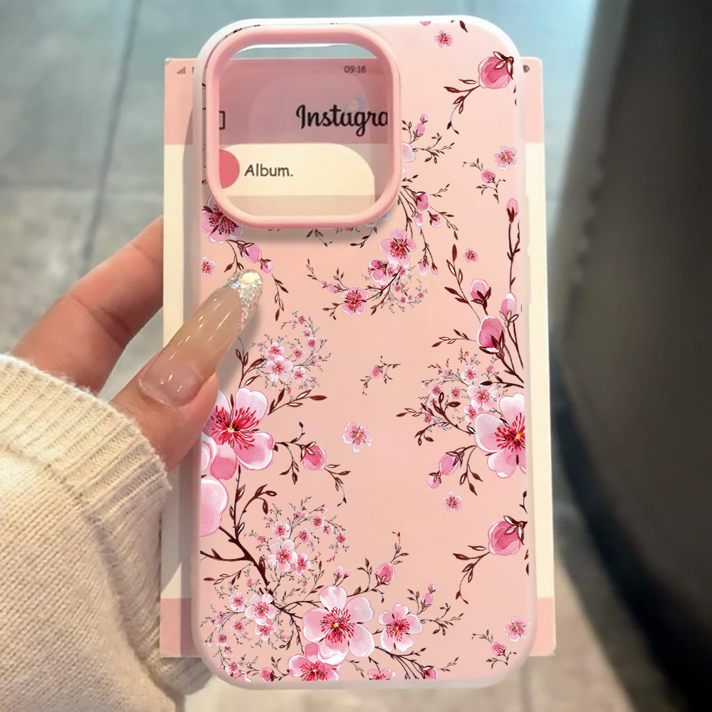 Pink Sakura Flower Pattern Pho - Phone Cases For Samsung S21 5G のレビューと価格